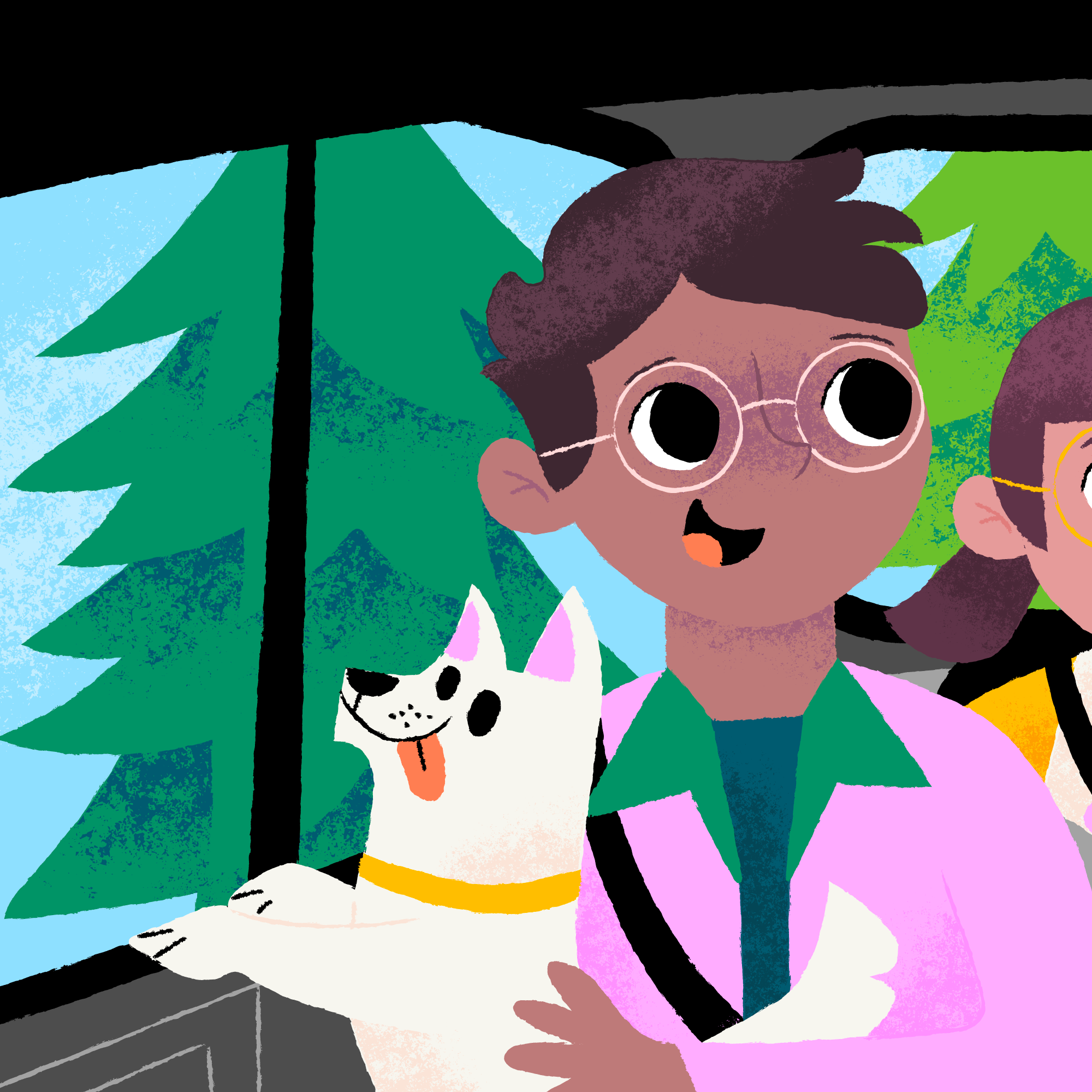 The Family Guide to Road Trips, illustrated by Anna Hurley