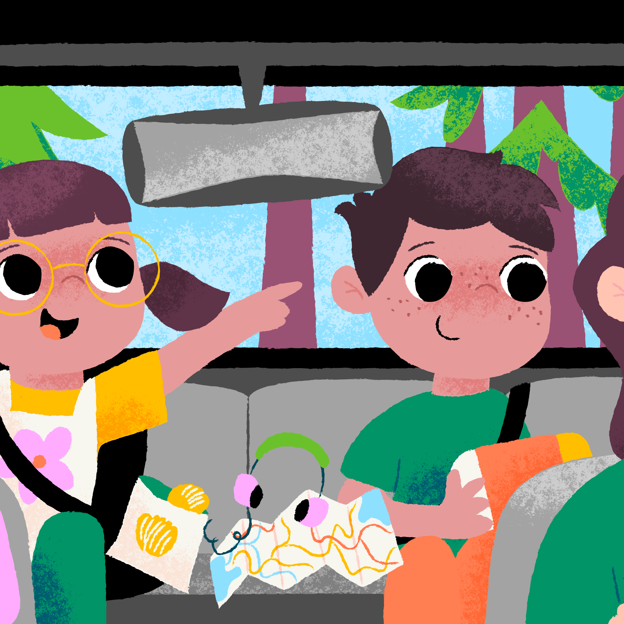 The Family Guide to Road Trips, illustrated by Anna Hurley