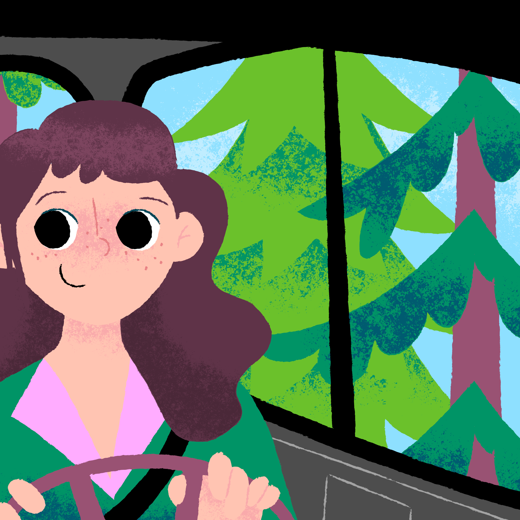 The Family Guide to Road Trips, illustrated by Anna Hurley